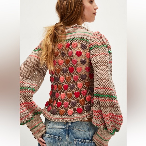 Multicolor Knit Cardigan Sweater - Picture 2 of 7